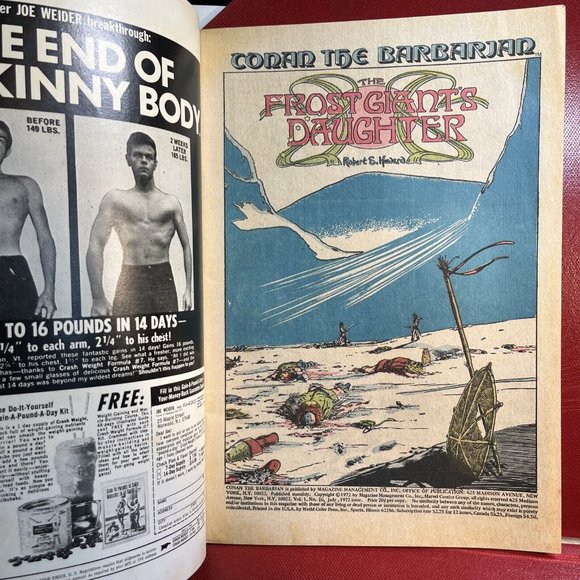 1972 “Conan The Barbarian” #16 Barry Windsor-Smith cover & art VF+ Frost-Giants! - Picture 2 of 3